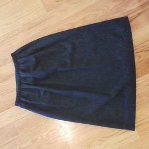 Vintage Barclay Square dark gray wool skirt